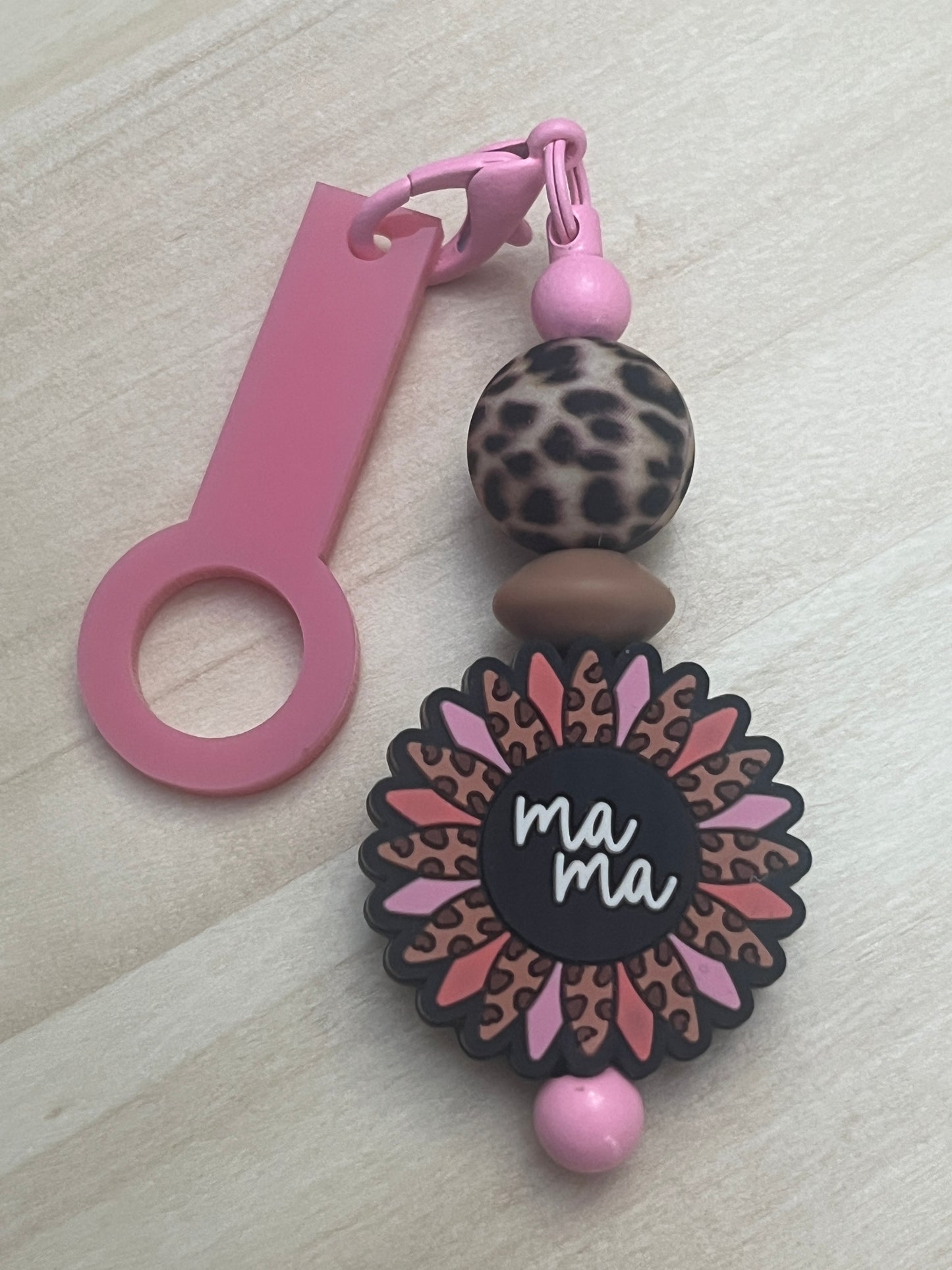 Mom Theme Straw Charms