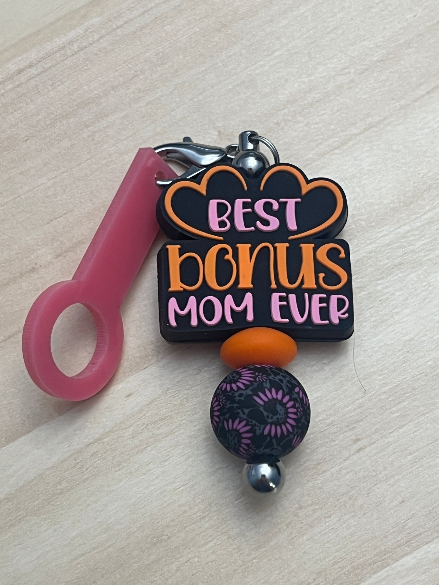 Mom Theme Straw Charms