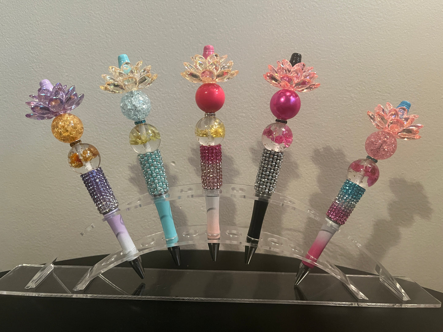 Lotus Flower Beaded Pens