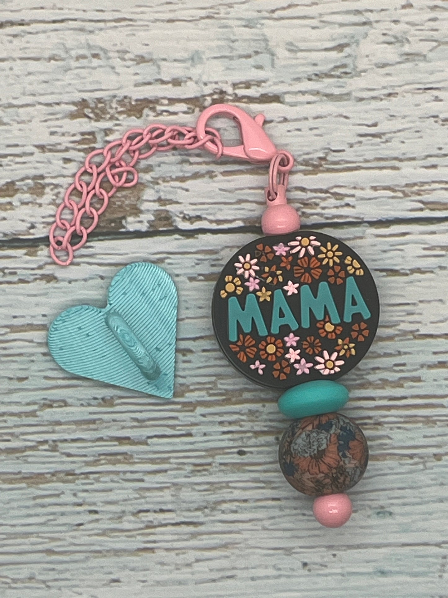 Mom Cup Charms with Heart Hook