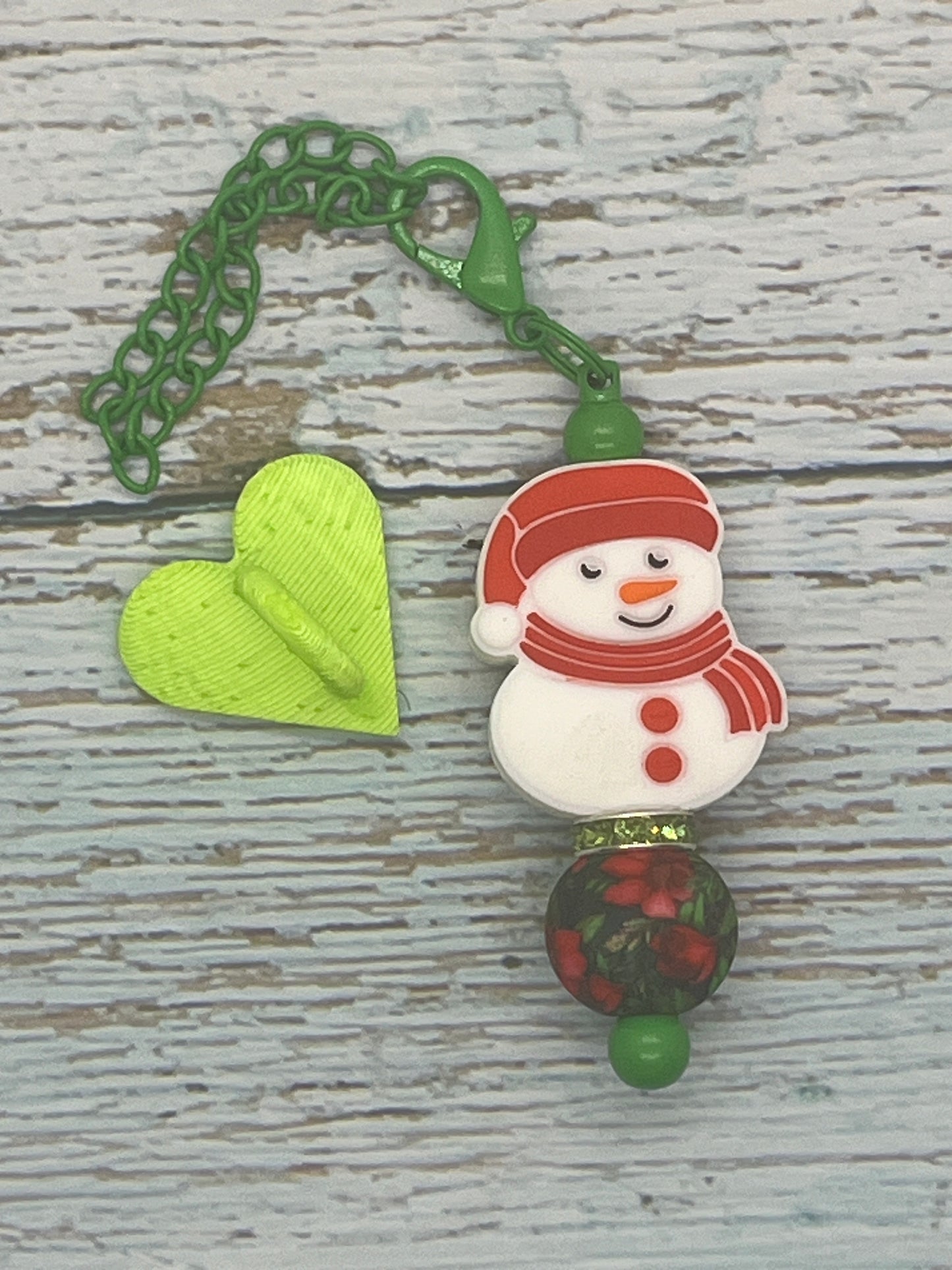 Holiday/Seasonal Themed Cup Charm with Heart Hook