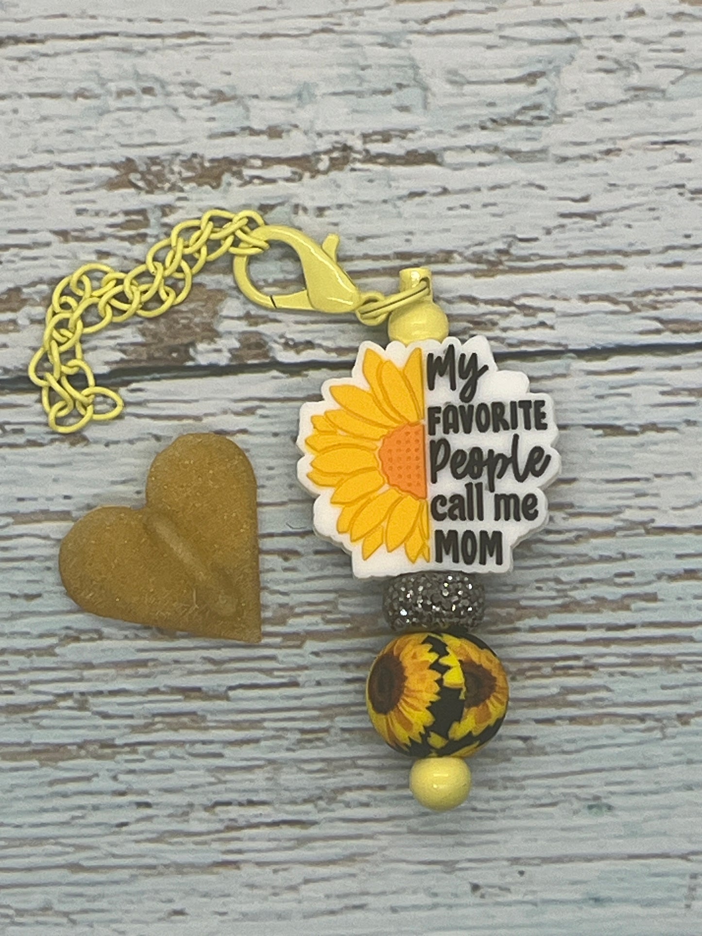 Mom Cup Charms with Heart Hook